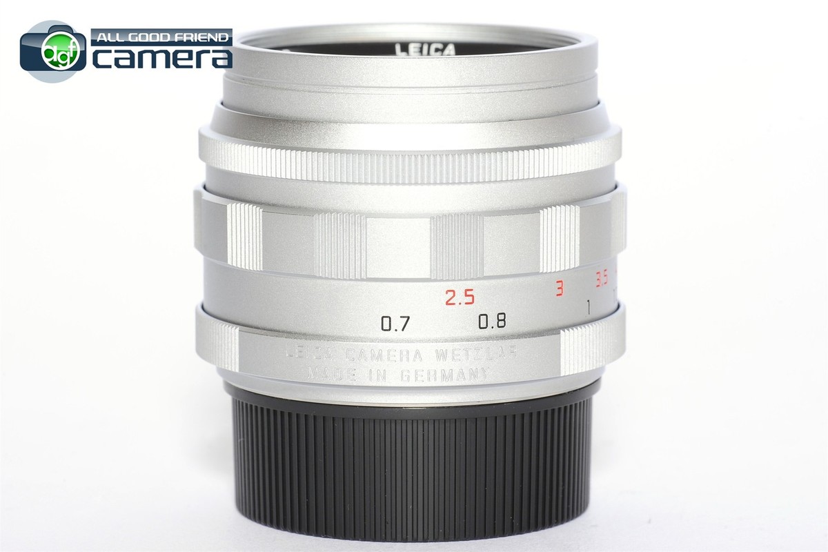 Leica Summilux-M 50mm f/1.4 Lens Silver Chrome Reissue 11714