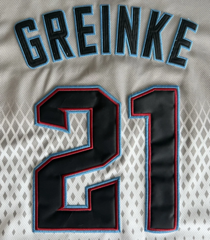 CAMISETA ZACK GREINKE ARIZONA DIAMONDBACKS AUTÉNTICA MAJESTUOSA BÉISBOL SE AJUSTA GRANDE Foto 4 de 4
