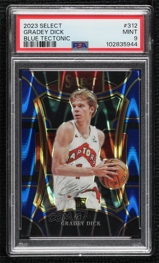 2023 Select Blue Tectonic Prizm 80/99 Gradey Dick #312 PSA 9 MINT Rookie RC 13xx