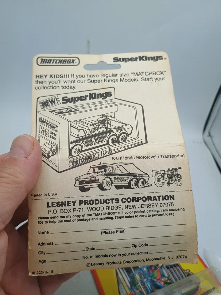 1980 MATCHBOX NO. 33 POLICE MOC DIE CAST MOTORCYCLE - Image 3 of 4