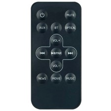 TRM-SBX130 Replace Remote for Toshiba 2.0 Channel Soundbar TY-SBX130 TY-SBX130B