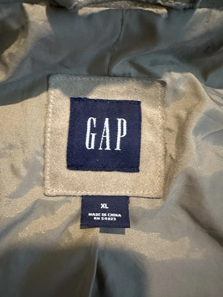 Chaqueta pesada Gap para hombre talla XL TOSTADA 100 % cuero genuino Foto 3 de 4