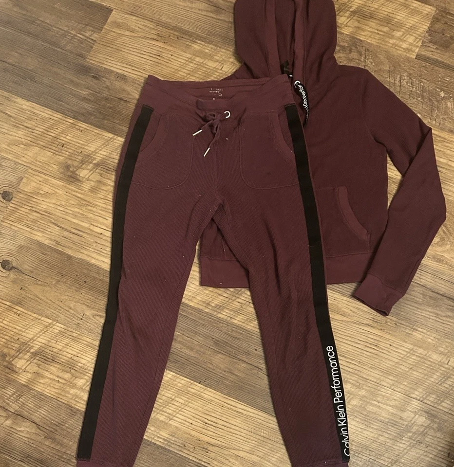 Juego de jogger tejido gofre Calvin Klein Performance S/M Foto 2 de 4