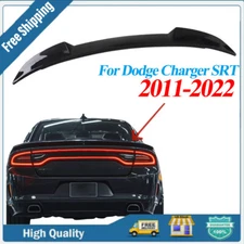 Rear Trunk Spoiler Wing Hellcat Style Carbon Fiber Fit Dodge Charger SRT 2011-22