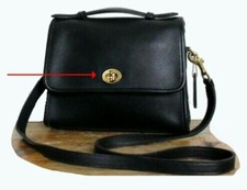 Coach Bag or Purse Flap Turn Lock  ~Brass Fin...