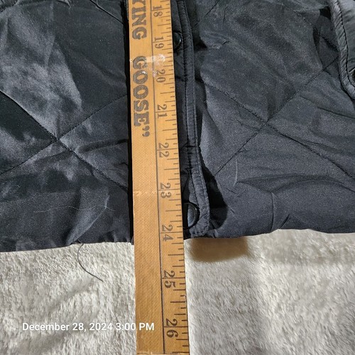 Geoffrey Beene Sport Puffer Vest Top Womens Size L Black Softshell Zip Up Snaps - Picture 9 of 10