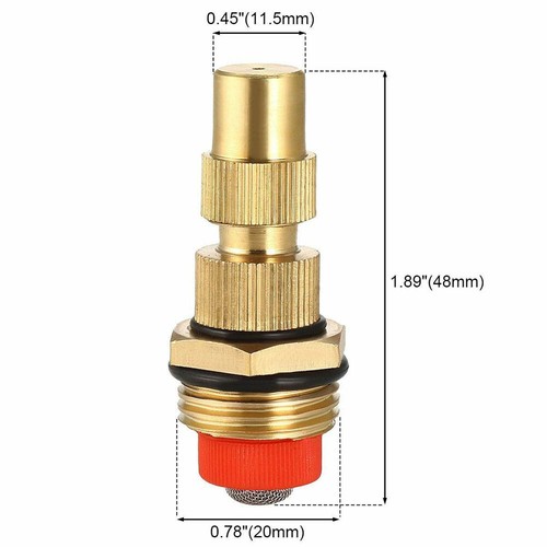 1/2" Brass Spray Nozzle Atomizing Lawn Misting Sprinkler Patio Gardening 10pcs - Picture 2 of 16