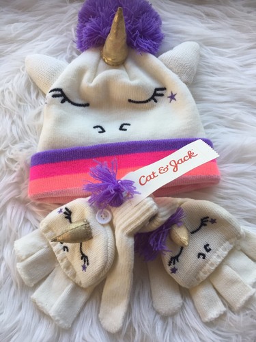 Unicorn Hat And Gloves OSFM