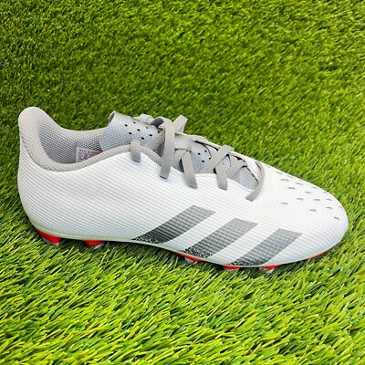 Adidas Predator Freak.4 Mens Size 5 White Gray Running Outdoor Soccer Cleats