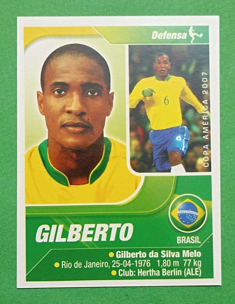 激レア？ ブラジル ESPORTES CLUBE COPA 70 ユニフォーム 2007 Navarrete Copa America #108 GILBERTO DA SILVA Brazil Soccer
