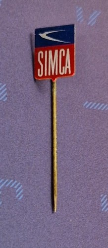 RARE 1960s SIMCA FRENCH CAR CO LAPEL PIN BADGE AUTOMOBILIA FRANCE ...