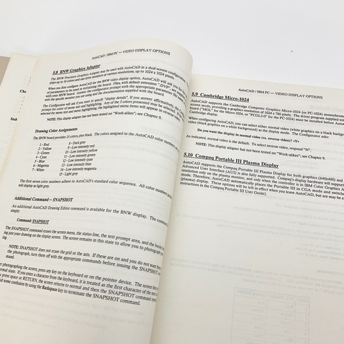 AutoCad Installation Performance Guide IBM PC Softcover Book 1988 CAD Setup - Picture 12 of 20