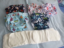 3 szt. majtki pieluchowe z wkładkami, 3 w1 - prawie nieużywane, 3 - 15 kg,
