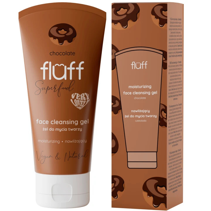 Fluff Chocolate Suerfood Moisturizing Face Cleansing Gel Vegan 75ml