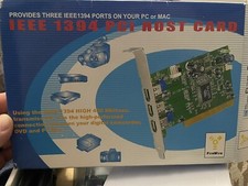 New  PCI FireWire IEEE 1394 PCI Host Card, Provides 3 Ports On Your PC or MAC,
