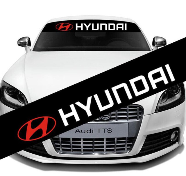 Car Front Rear Windshield Banner Decal for HYUNDAI Vinyl Auto