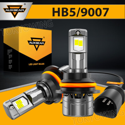 AUXBEAM 9007 120W LED Headlight Bulbs Hi/Lo for Ford F-150 1992-03 F-250 1992-99