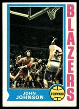1974-75 Topps Basketball Card John Johnson Portland Trail Blazers #66 VG-EX