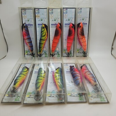10pcs Mixed Exori Size #2.5 Shrimp Hunter Squid Jig Calamari Eging Fishing Lure