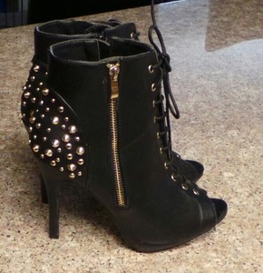charlotte russe open toe booties