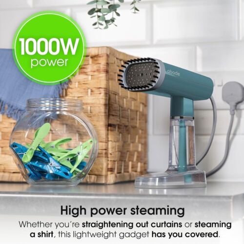 Abode AGS3001T Handheld Garment Steamer Portable Clothes Steamer 1000w Teal - Picture 4 of 11
