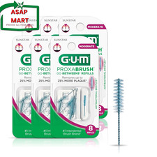GUM Proxabrush Go-Betweens Refills - Moderate - Compatible with GUM Permanent.