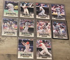 1993 Donruss Baseball 90's Dominators 10 Card Batting Avg. Set-Griffey, F.Thomas
