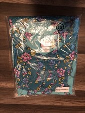 Granada Vintage border print bib house Sleep Gown dress Sz XL Moo Moo New
