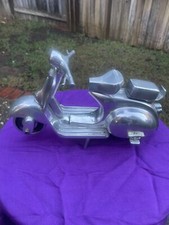 Vespa Classic Scooter Rare Vintage Zodax Aluminum Sculpture Statue Figurine