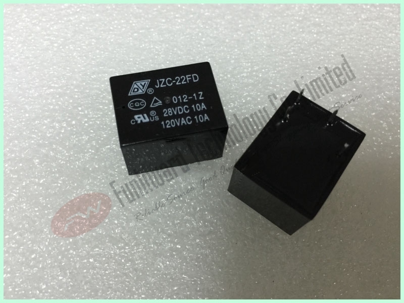 JZC-22FD-012-1Z 12VDC 10A Power Relay 5 Pins x 10PCS | eBay