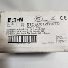Eaton XTCEC012B10TD DILM12-10 Contactor 24VDC COIL