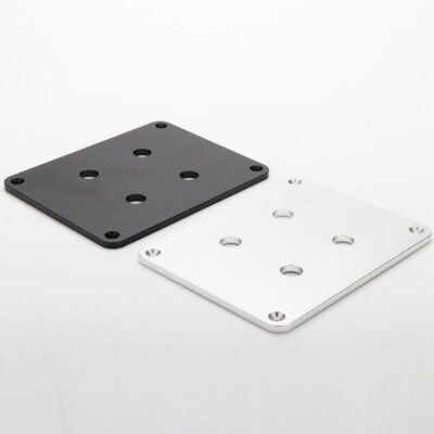 Aluminum Speaker Panel Binding Post Plate Banana Plugs Socket Connectors Box DIY