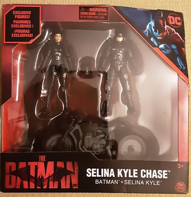 The Batman Selina Kyle Chase 3.75'' Action Figure Box Set w/Motorcycle NEW