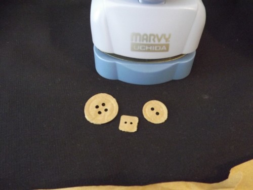 2 MARVY UCHIDA craft punches SCRAPBOOKING flower burst & buttons - Picture 10 of 10
