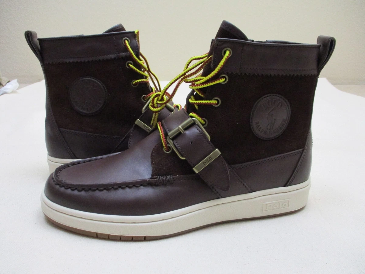 Polo Ralph Lauren Sneaker Ranger Leather Boots Brown
