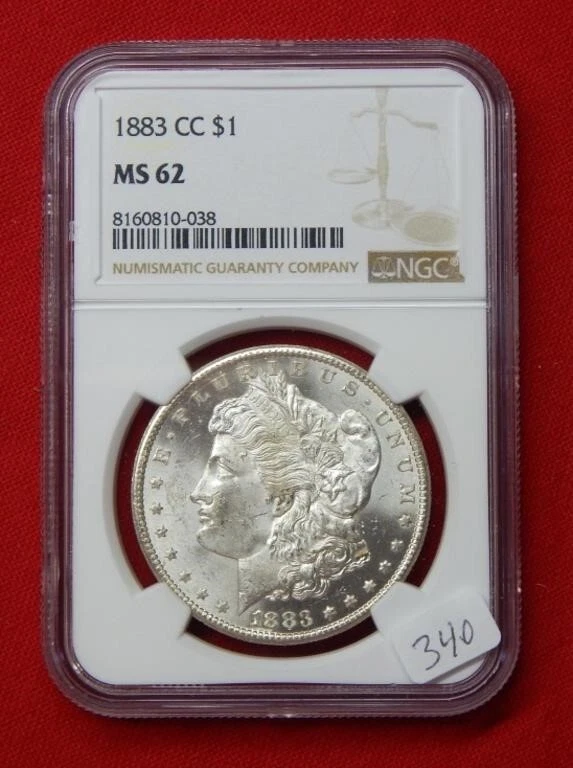 1883 CC Morgan Silver Dollar $1 - NGC MS62 ~ Free USA Shipping - Image 3 of 4