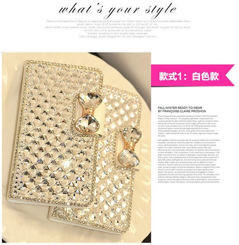Luxus Bling Bowknot Kristall Diamant Wallet Flip Handyhülle für Xiaomi Phone - Bild 6 von 17