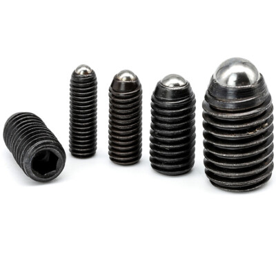 M3-M16 Black Hex Socket Allen Head Spring Ball Set Screw Plunger Point Grub Bolt