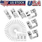 6Pcs Hemming Foot Kit - 3Pcs Narrow Rolled Hem Sewing Machine Presser Foot