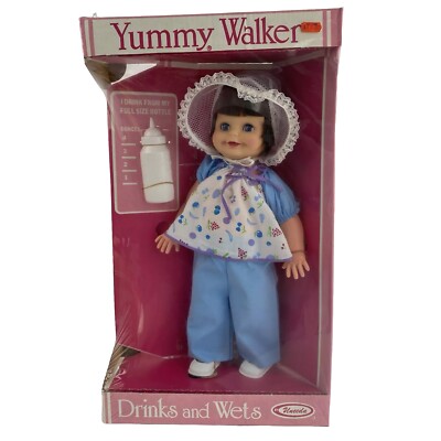 Uneeda Yummy Walker Drinks And Wets Baby Doll Play Safe 81890 New Vintage 1980