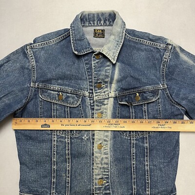 Lee 101-J 46 REGULAR Gジャン ®️のみ USA USED Vintage Lee 101-J Denim Jacket SZ 46 – The Barn Owl Vintage
