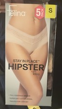 Felina Women's Stay In Place Hipster Panties 5-Pack Small Cotton/Modal Blend