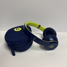 Beats SOLO 3 Dr. Dre Wireless Headphones Blue w/ Case