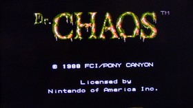 Nintendo NES Dr. Chaos Video Game FCI 1988 Japan