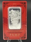 PAMP Suisse 2024 Year of the Dragon 1oz Silver And 10 Gram Geiger