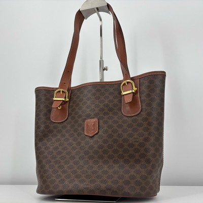 CELINE Macadam Bucket Tote Bag Vintage MC97/2 Authentic From Japan