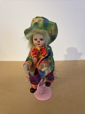 Vintage Clown On Unicycle 9 Inch