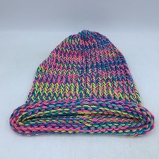 Handmade Chunky Knitted Beanie Stocking Cap Hat Warm Winter Toboggan Slouchy