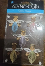 Provo Craft Third Dimension Stand-Outs  Angels x5 Stickers Scrapbook Crafts