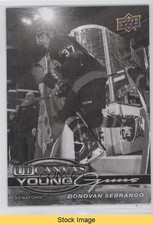 2025-26 Series 1 UD Canvas Young Guns Black & White Donovan Sebrango READ 1jz3